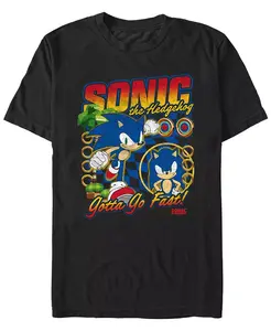 Мужская футболка Racer Sonic с коротким рукавом Fifth Sun, черный