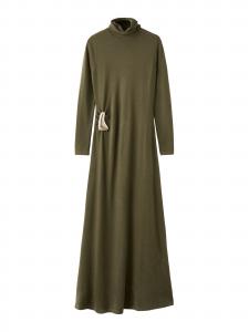 MANGO Вязаное платье 'ANA' цвета хаки