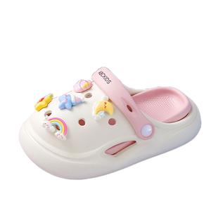 Детские тапочки с противоскользящей подошвой, износостойкие, легкие и амортизирующие ABC KIDS, белый/синий