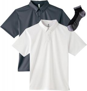 Мужская рубашка-поло Glimmer Dry Button Down (без карманов), белый/темно-серый