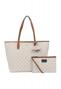 Шопер Лара, искусственная кожа, логотип, эмблема, для женщин JOOP!, кремовый