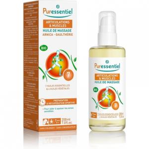 Суставы и мышцы Арника Гаультерия Массажное масло Органическое 200 мл Puressentiel