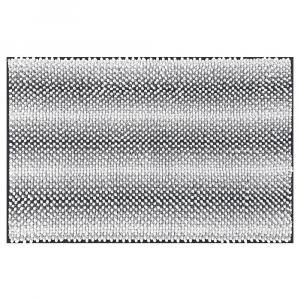 Коврик для ванной комнаты, мягкий и впитывающий, нескользящий полосатый коврик для ванной, плюшевый пол в ванной комнате, 16 x 24 дюйма Unique Bargains, цвет Dark Grey