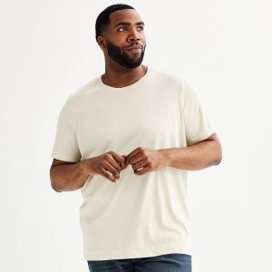 Big & Tall Sonoma Goods For Life Футболка с короткими рукавами и круглым вырезом, цвет Graceful Beige