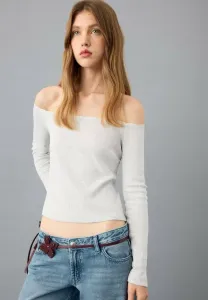 Подростковая футболка с длинными рукавами Mango Kids, Mottled Grey