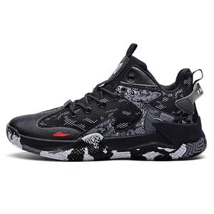 Kuding Амортизирующие износостойкие баскетбольные кроссовки мужские высокие - Black, цвет Black