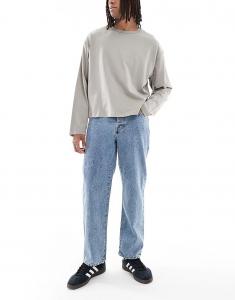 Джинсы Selected Kobe Wide Fit, средне-синего цвета