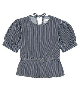 Джинсовый топ ventura в полоску The New Society, синий