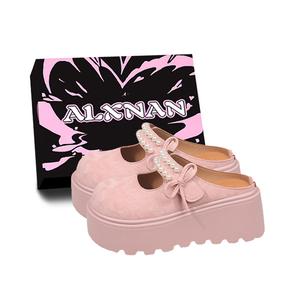 Женские сандалии с закрытым носком, противоскользящие Alxnan, Pink