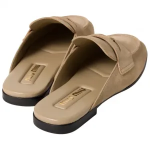 Закрытые тапочки Women's Light Umber MIU MIU, original shoe box included