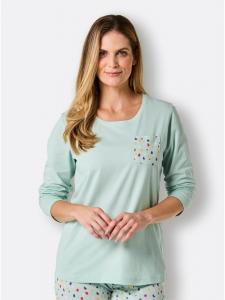 WITT WEIDEN Пижамная рубашка цвета лайма и мяты