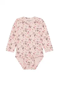 Спальный комбинезон с длинными рукавами и принтом по всей поверхности Minymo, Mauve Chalk