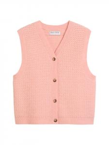 Кардиган без рукавов цвета розовая пудра Marc O'Polo DENIM