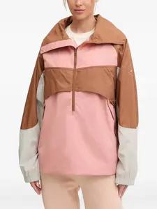 Куртка с длинными рукавами и застежкой на молнию до половины длины Adidas By Stella Mccartney, розовый