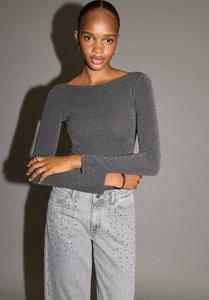 Топ Mango Kids TEEN, Černá/Black