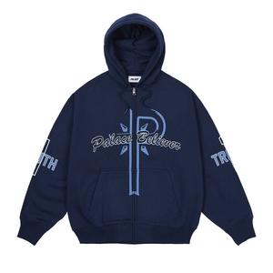 Толстовка Palace Believer Zip Hood, Navy