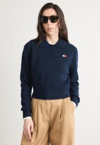Джемпер Tommy Jeans POLO SWEATER, Dark Night Navy/Dark Blue
