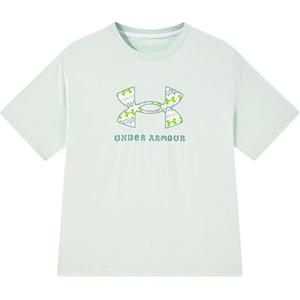 Футболка летняя для подростков Under Armour, серо-зеленый