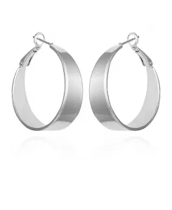 Толстые серьги-кольца серебристого тона Vince Camuto, silver-tone