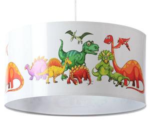 Подвесной светильник BPSKoncept Foto Kids Dinosaurs, зеленый - белый - пластик - 40 x 20 x 92 см