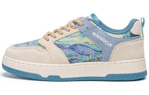 Кроссовки WARRIOR Skateboarding Shoes Unisex Low-top Blue/Beige, синий/бежевый