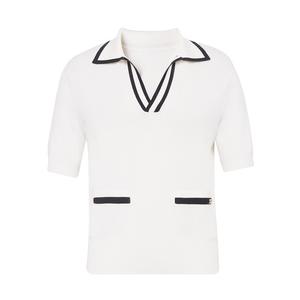 Свитер Deep Breath с короткими рукавами, белый