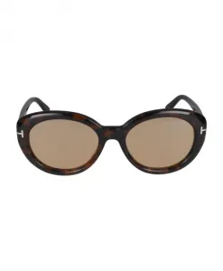 Стильные солнцезащитные очки ft1009 52e Tom Ford, коричневый