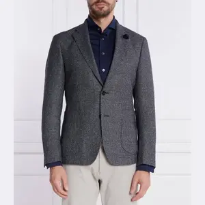 Элегантный шерстяной жакет приталенного кроя с добавлением белья Joop!, черный