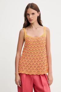 Хлопковая майка United Colors Of Benetton, оранжевый