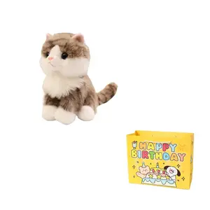 Реалистичная плюшевая кукла котенка высотой 20 см Enlightenment