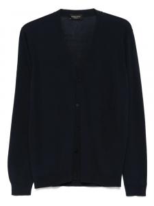 Кардиган тонкой вязки Roberto Collina, синий