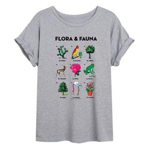 Детская футболка большого размера с рисунком Loteria Flora & Fauna Licensed Character