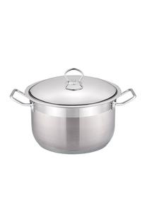 Кастрюля из нержавеющей стали, совместимая с индукционной плитой, кастрюля, сковорода, крышка, кастрюля для супа, серебро на серебре Cheffinger