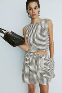 Шорты на шнурке H&M, бежевый