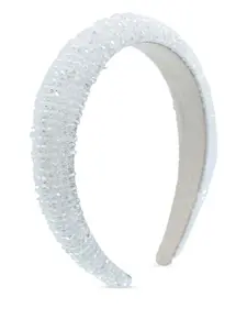 Ободок с камнями Mimi Tutu, белый