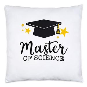 Подушка «Магистр наук», включая наполнение, подарок на выпускной, учеба, магистратура, учеба в университете Hey!Print