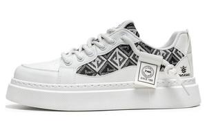 Кеды мужские, обувь для скейтбординга низкая Bage, белый/красный