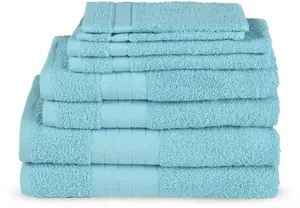 Набор полотенец Emotion "Uni" (8 шт.), с большим выбором цветов, бирюзовый