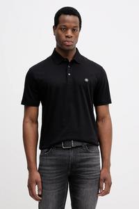 Хлопковое поло Boss, черный