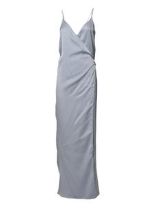 Платье-комбинация с драпировкой Nineminutes, серый