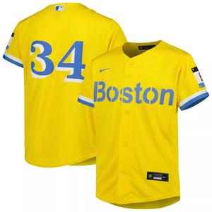 Молодежная футболка Nike David Ortiz Gold Boston Red Sox 2021 City Connect Replica Player Jersey Nike