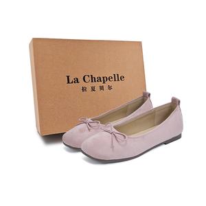 La Chapelle Персиковый улун, молочный колпачок, розовые милые балетки на плоской подошве, туфли Мэри Джейн, женские, розовые