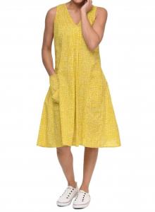 Платье «Поппи» в горошек с золотым рисунком Tulip Clothing, Goldfish Dot