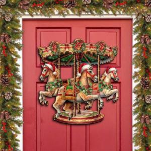 Праздничный декор двери «Рождественская карусель» от Г. Дебрехта - Рождественский декор Designocracy, цвет Multy