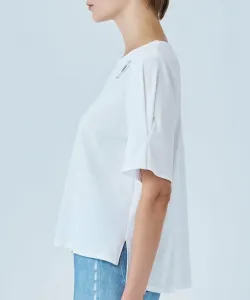 Пуловер с заправленными рукавами Studio Picone, цвет White(090)