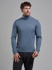 Protium легкая дышащая полузастежка молния Montane, Stone Blue