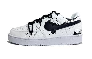 Nike Кроссовки Court Vision 1 с низким верхом, устойчивые к истиранию, унисекс, черные, белые