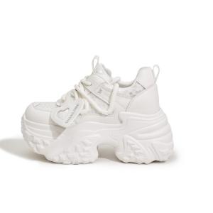 Кроссовки женские толстые низкие Milan Love Song, серебряный