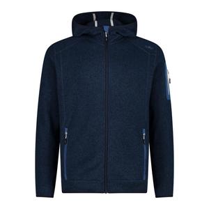 Мужская флисовая куртка CMP с фиксированным капюшоном, трикотажная куртка 3H60847N