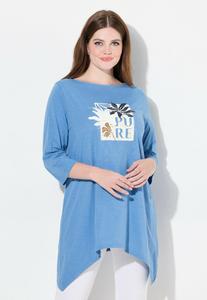 Топ с длинными рукавами Ulla Popken, синий